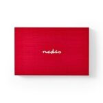 Nedis 2,5" külső ház USB 3.2 SATA piros