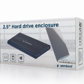 Gembird USB 2.0 fekete külső merevlemez ház (EE2-U2S-5) 