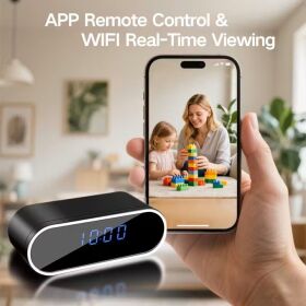 Asztali órába rejtett kamera 